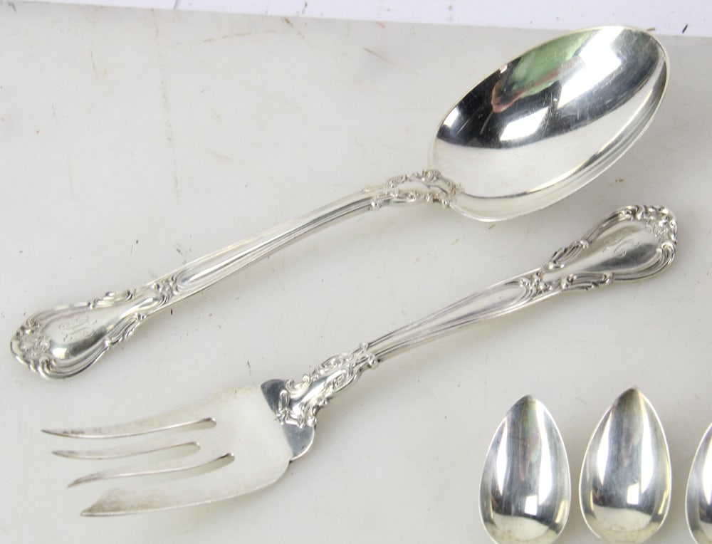 Assorted Sterling Flatware and Child's Cup - 10