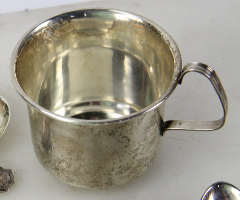 Assorted Sterling Flatware and Child's Cup - 11