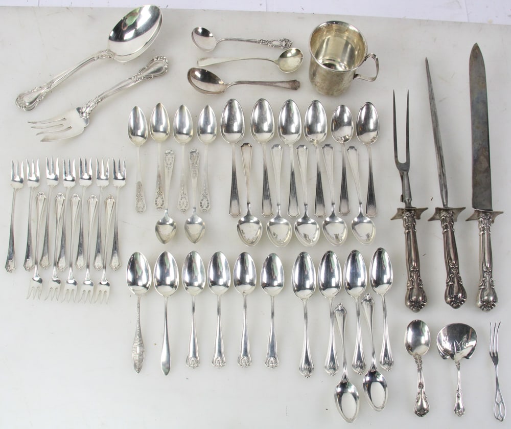 Assorted Sterling Flatware and Child's Cup - 2