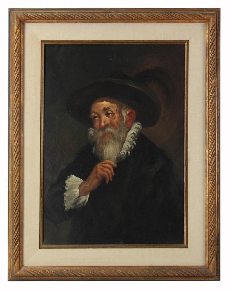 Portrait of Rabbi, Oil on Canvas (1 of 6)