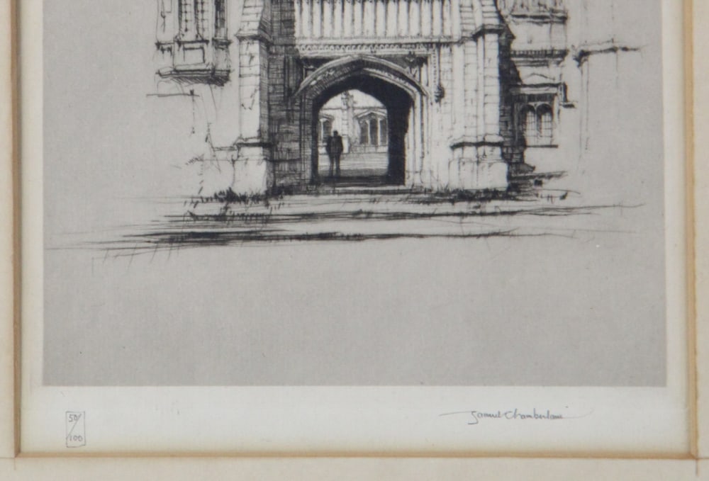 Three Etchings by Samuel Chamberlain - 8