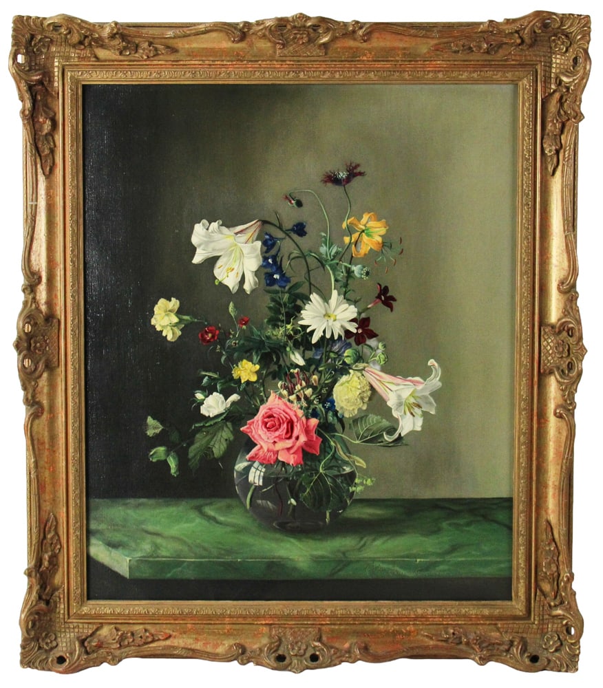 John Lancaster, Floral Still Life, Oil on Canvas (1 of 12)