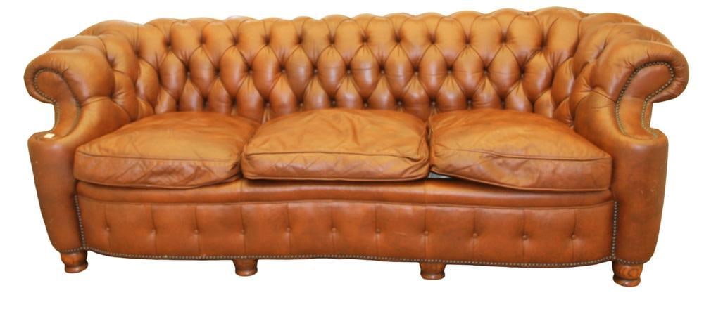 Chesterfield-style Sofa with Rolled Arms (1 of 8)