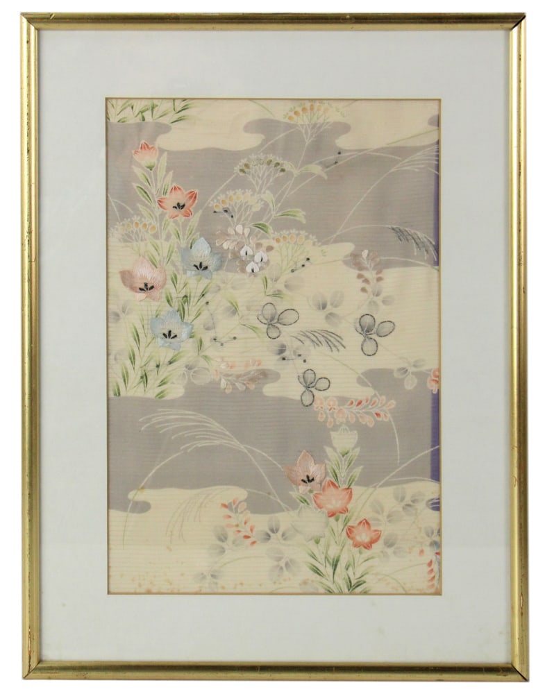 Antique Japanese Silk Textile, 19thC or Earlier (1 of 9)
