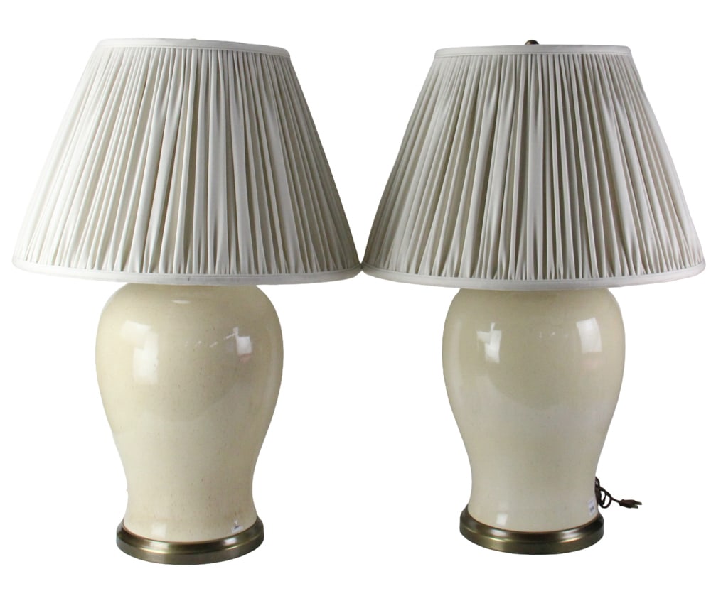 Pair of C1980s Marbro Lamp Co. Ginger Jar Lamps (1 of 9)
