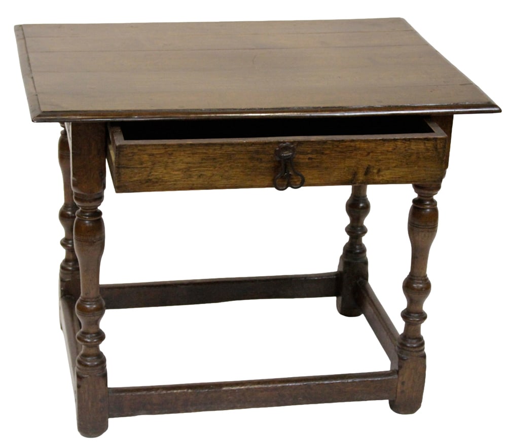 18thC Style Continental Provincial Side Table (1 of 8)