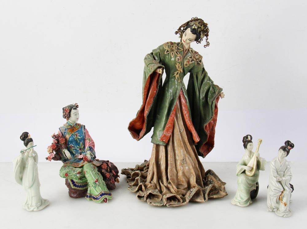 Group of Japanese Porcelain Geisha Figurines (1 of 14)