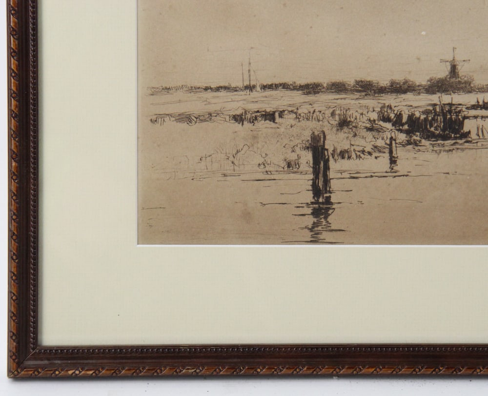 C.A. Platt, Sailboats on River, Etching - 5
