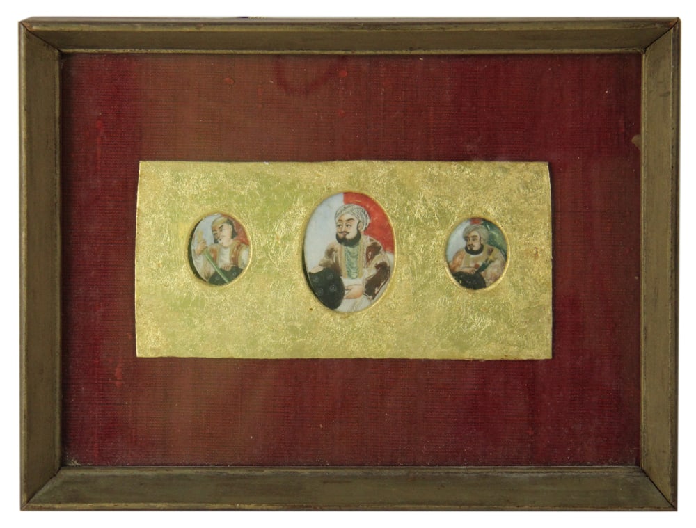 19thC Mogul Indian Miniatures, Framed (1 of 5)