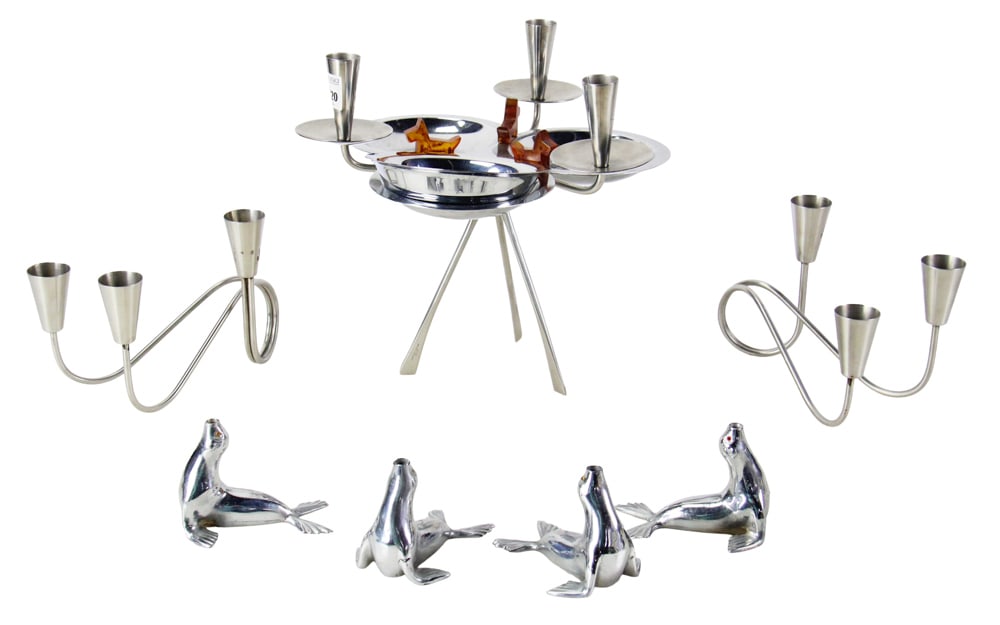 Metal Candlesticks and Seals (1 of 11)