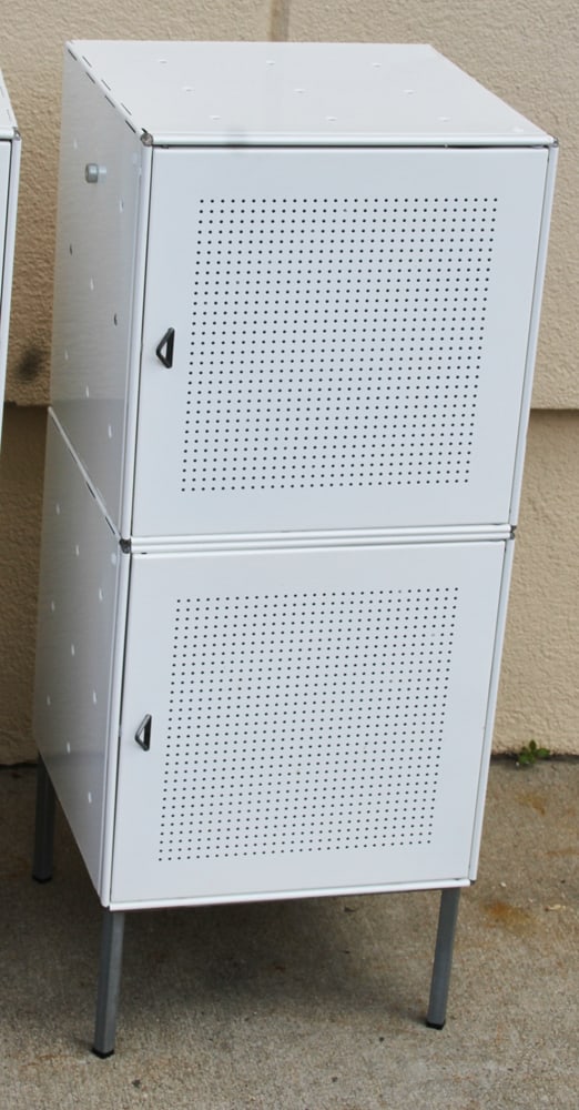 White Metal Cabinets - 4