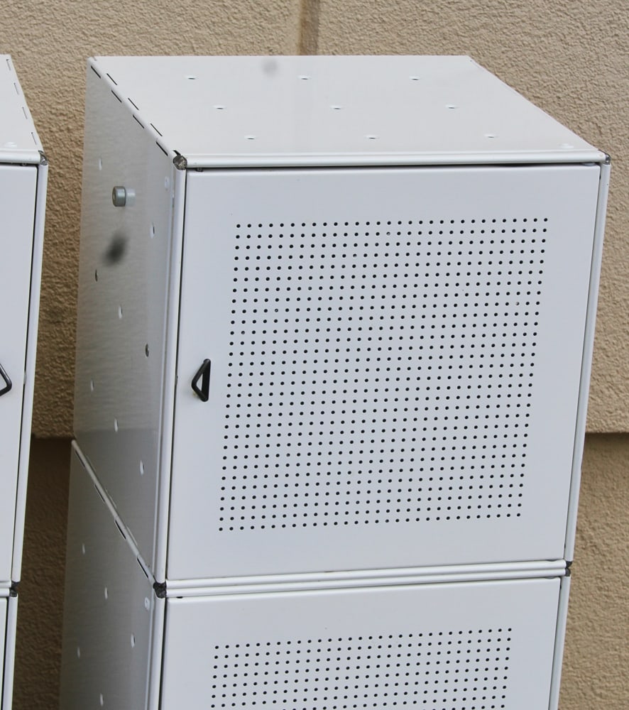 White Metal Cabinets - 5