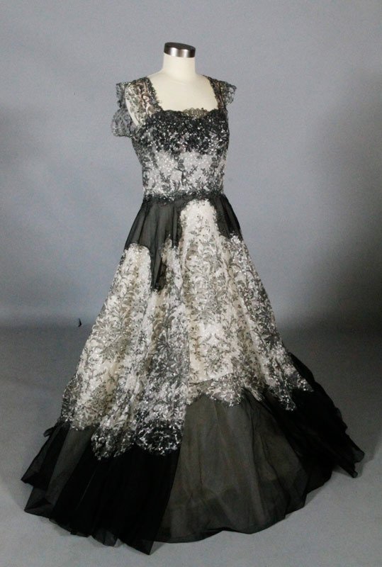 bergdorf evening dresses VINTAGE EMERALD GREEN SATIN GOWN main image 0