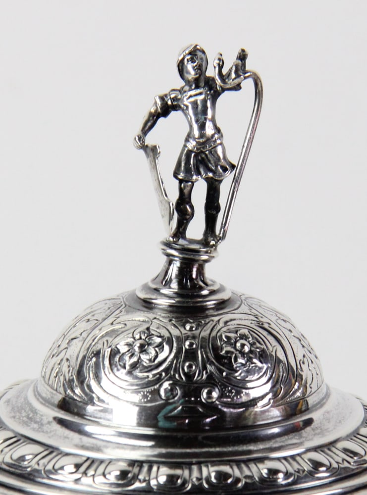 Repousse Silver Covered Chalice - 3