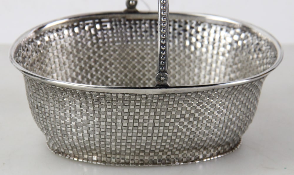 Woven Silver Handled Basket - 3
