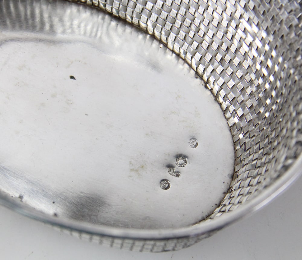 Woven Silver Handled Basket - 7