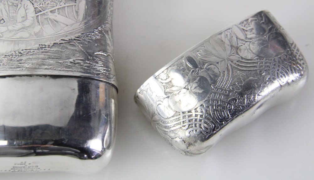 Tiffany and Co. Sterling Flask, Dated 1901 - 16