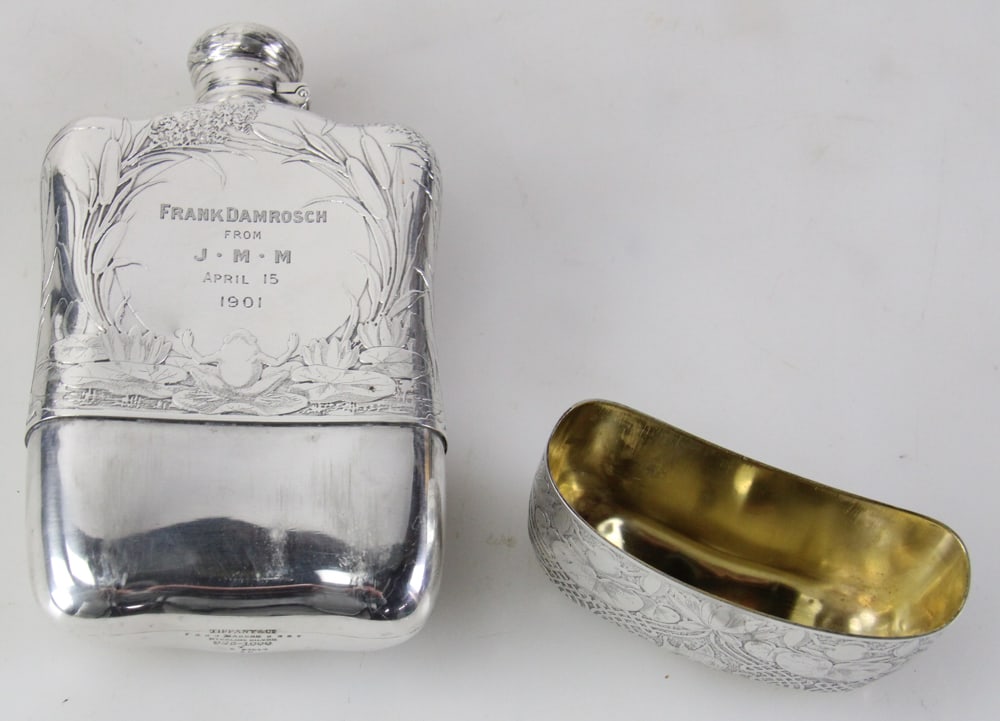 Tiffany and Co. Sterling Flask, Dated 1901 - 17