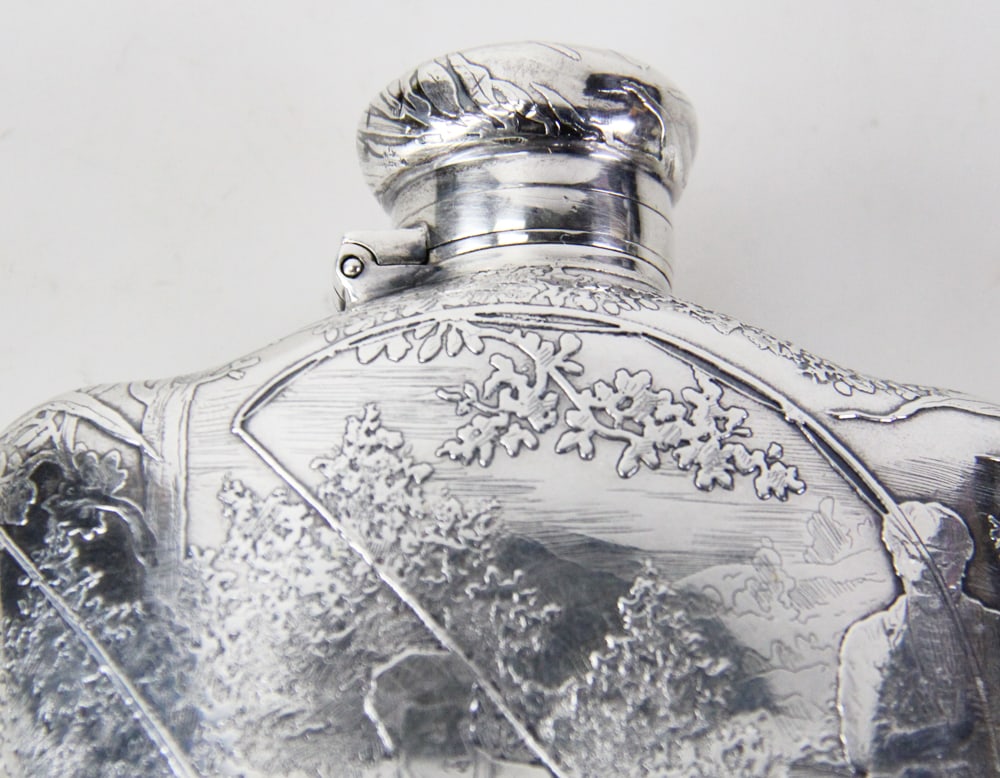 Tiffany and Co. Sterling Flask, Dated 1901 - 3