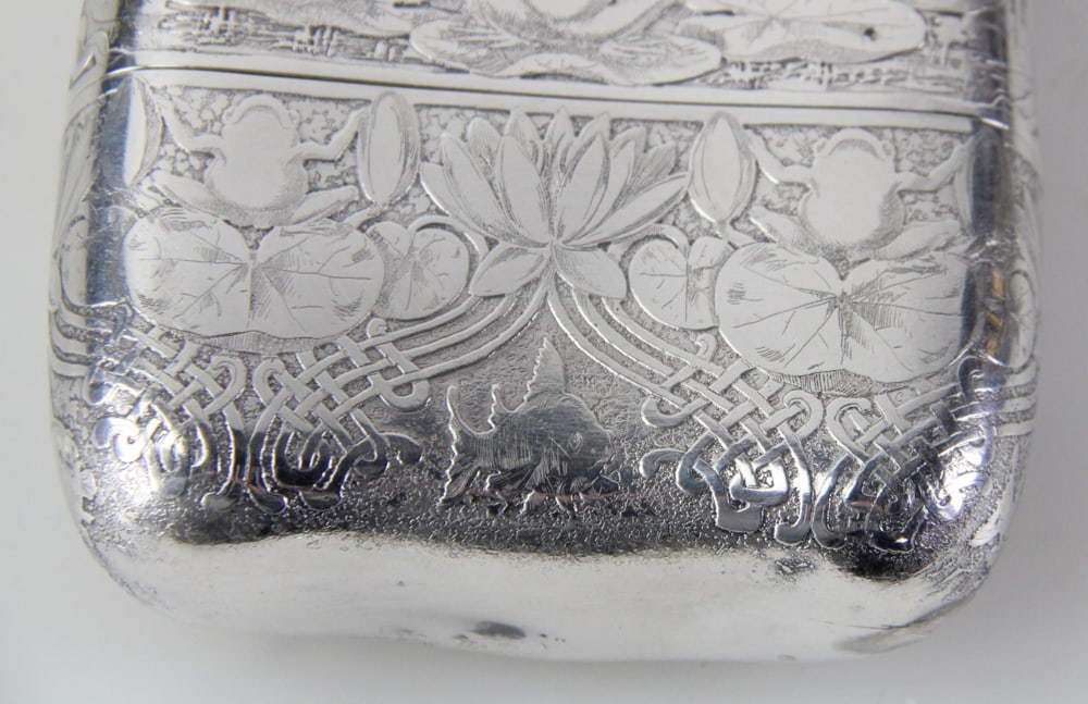 Tiffany and Co. Sterling Flask, Dated 1901 - 9