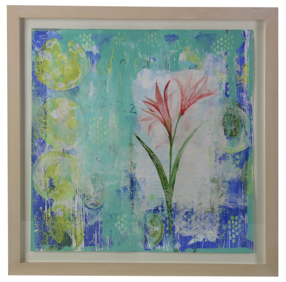 Anne Krinsky, Elegy, Mixed Media on Paper: Anne Krinsky, "Elegy", mixed media on paper, 2002, 18" x 15", framed 21" x 21". Provenance: From a private Boston art collection.