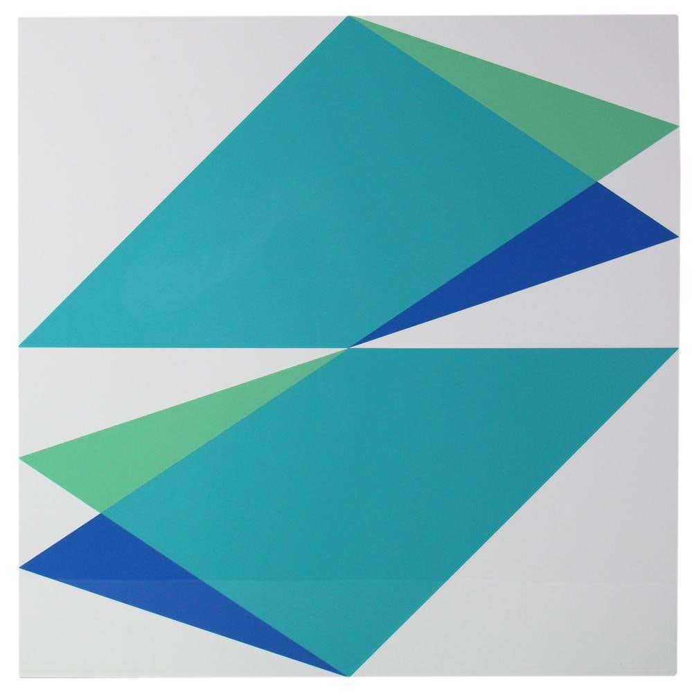 Brian Zink, Abstract, Oil on Canvas: Brian Zink, abstract, oil on canvas, 2017, 30" x 30". Provenance: From a private Boston art collection.