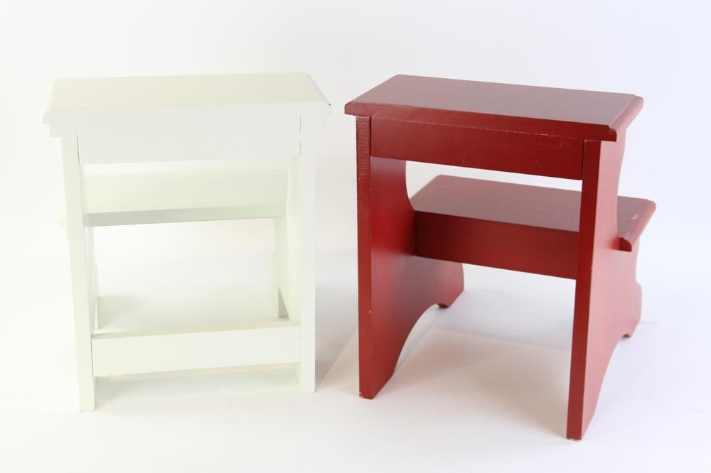 Wooden Painted Stools - 5