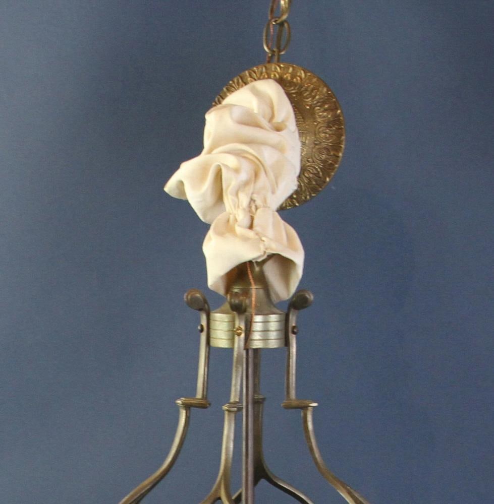 French Brass Lantern with Chain - 2