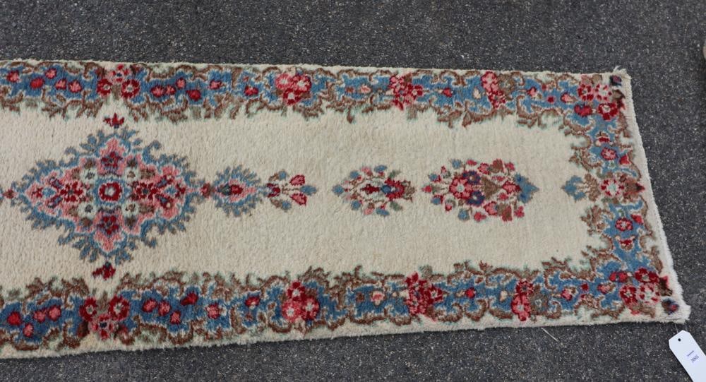 Semi-Antique Persian Kerman Runner - 3