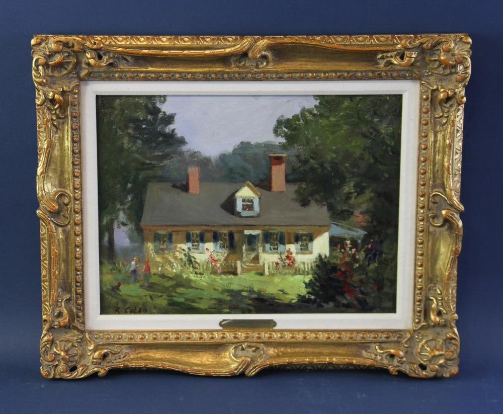 Rudy Colao, Rockport Cottage, Oil on Board (1 of 7)