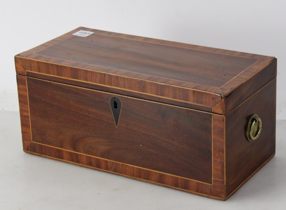 19thC Regency Inlaid Tea Caddy - 3