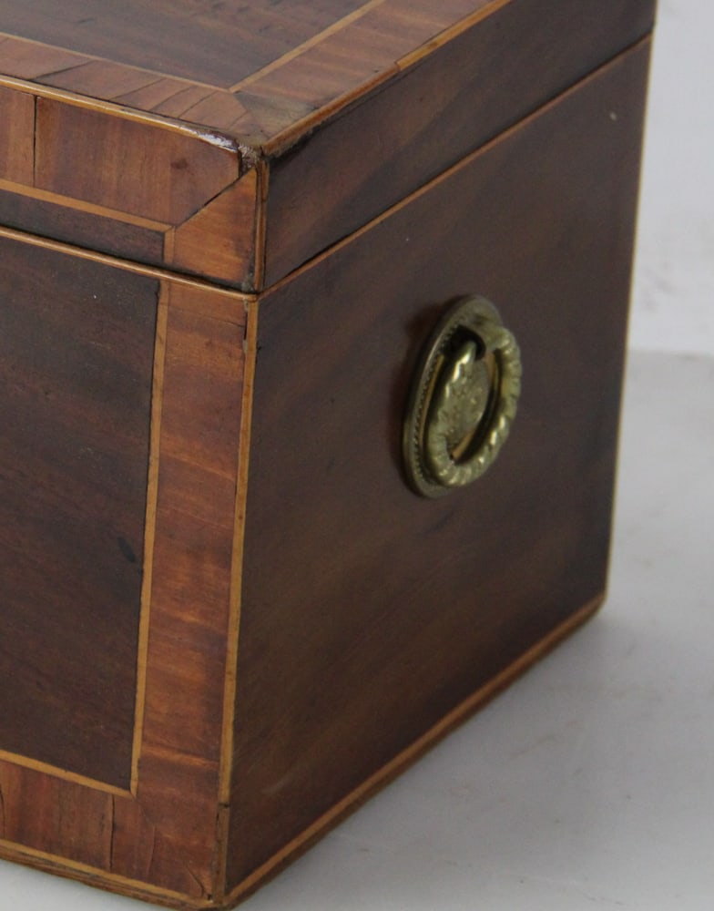19thC Regency Inlaid Tea Caddy - 4