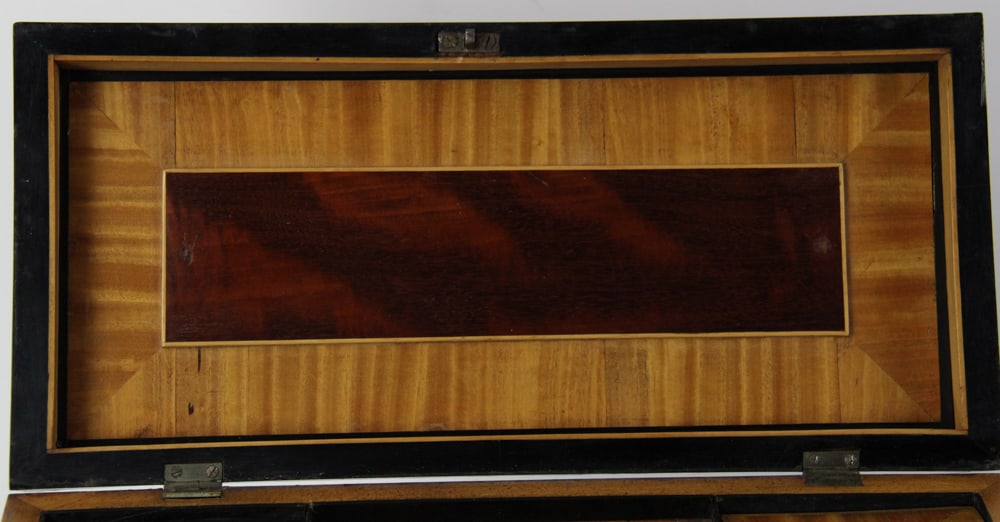 19thC Regency Inlaid Tea Caddy - 7