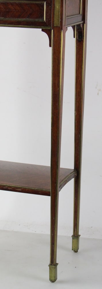19thC Regency Table with Gallery Top - 5