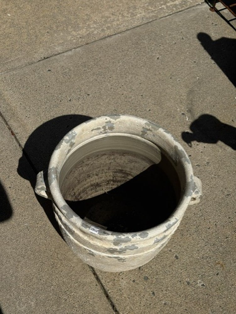 Tuscan-style Cement Urn - 3