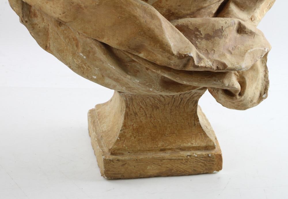 19thC French Plaster Bust - 4