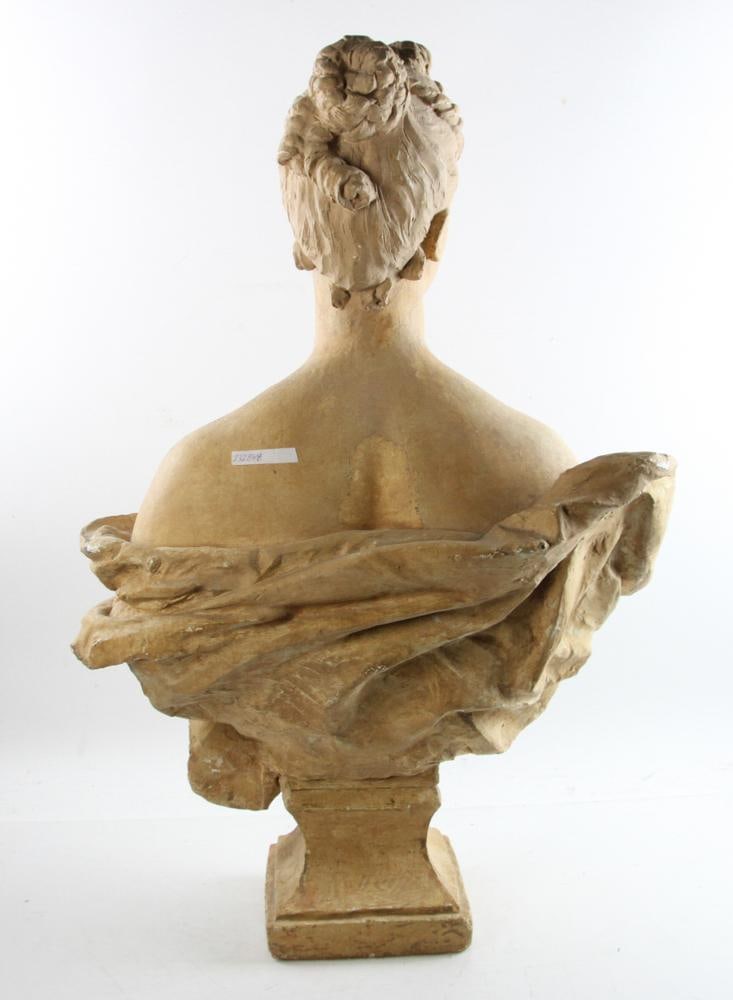19thC French Plaster Bust - 6