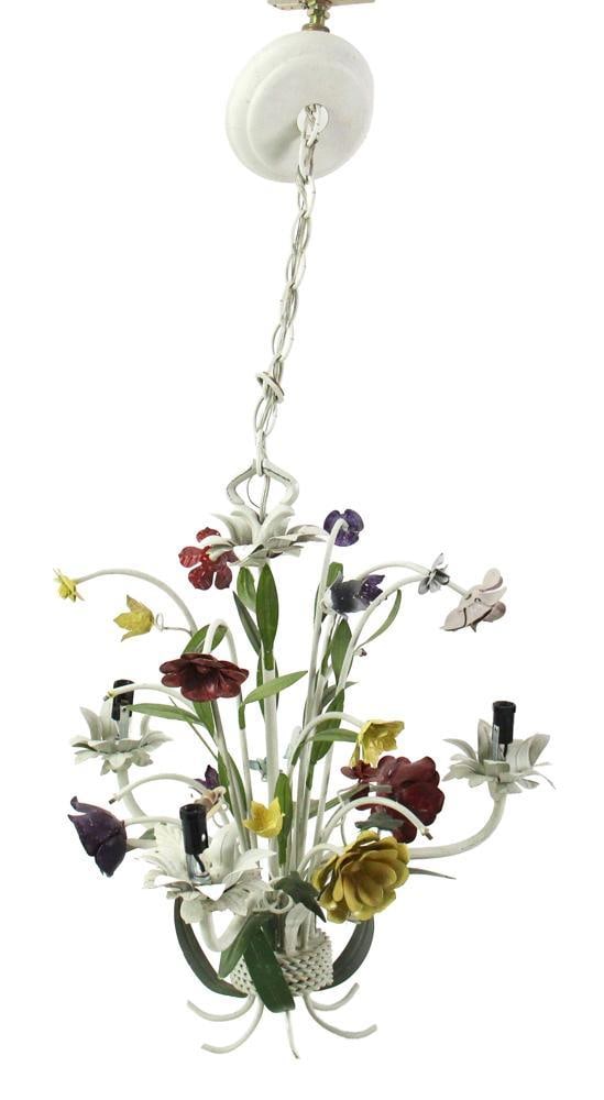 Floral Painted Chandelier (1 of 8)