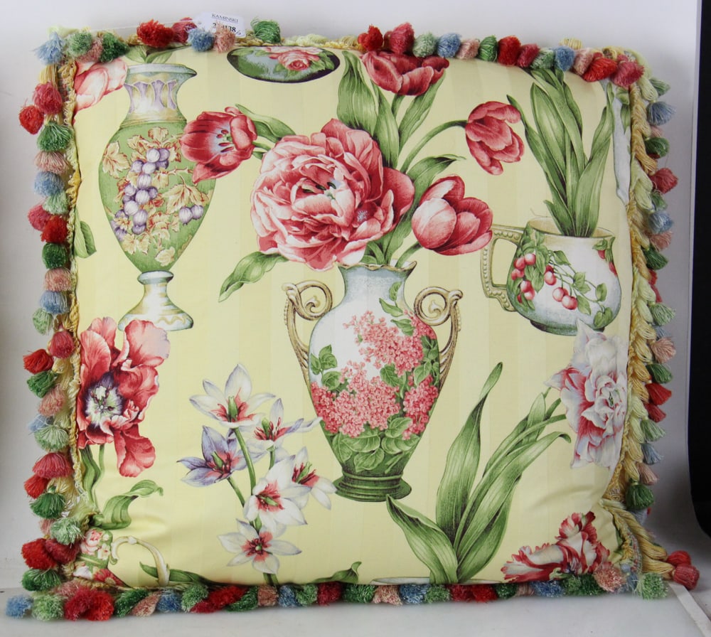 Three Custom Chintz Pillows - 5