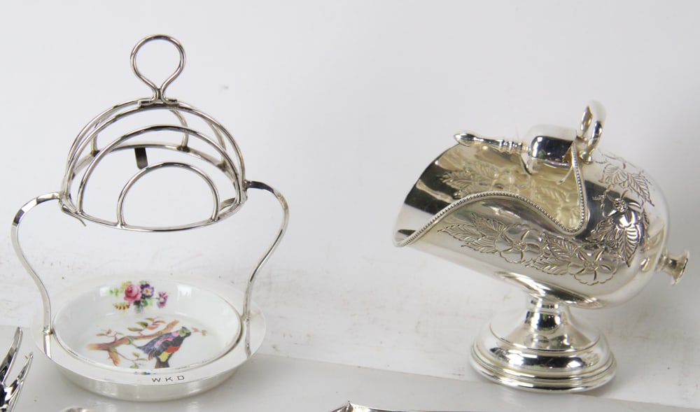 Assorted Silverplate Pieces with Tray - 2