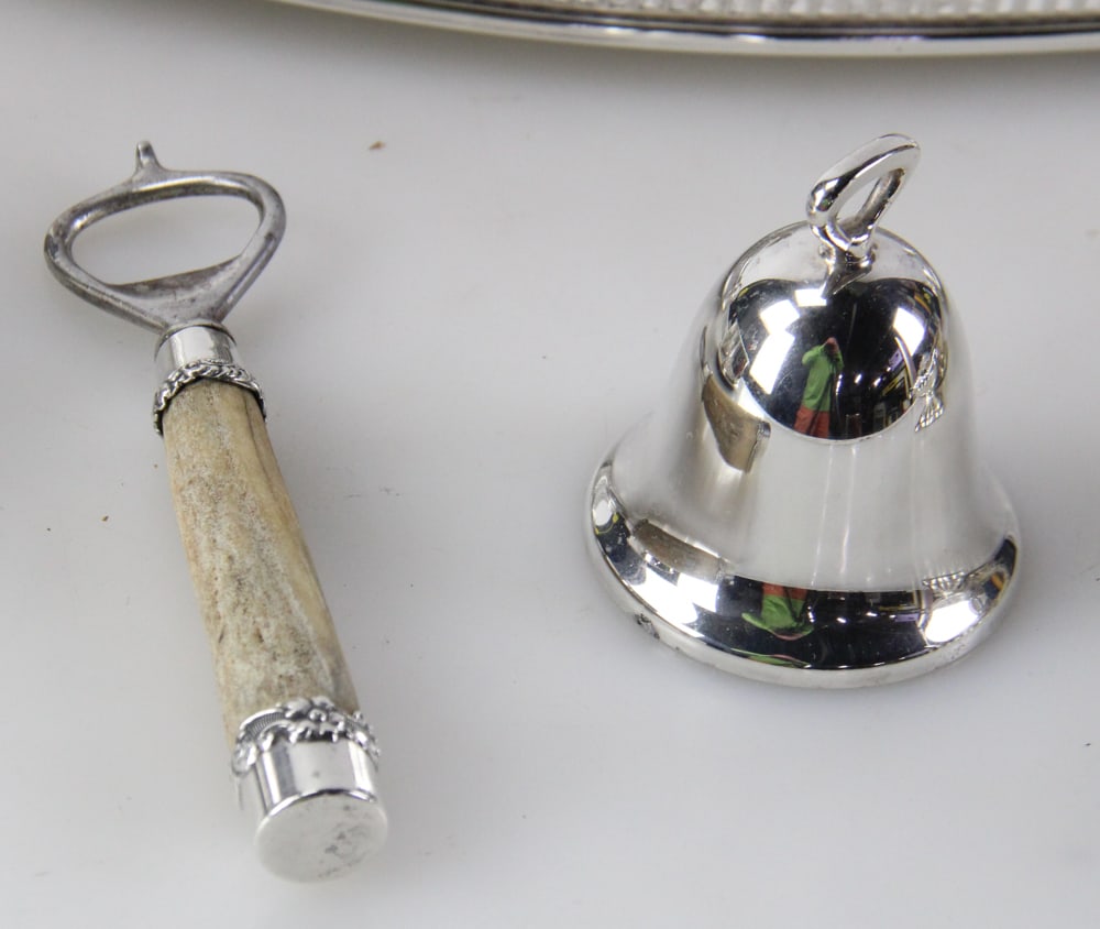 Assorted Silverplate Pieces with Tray - 7