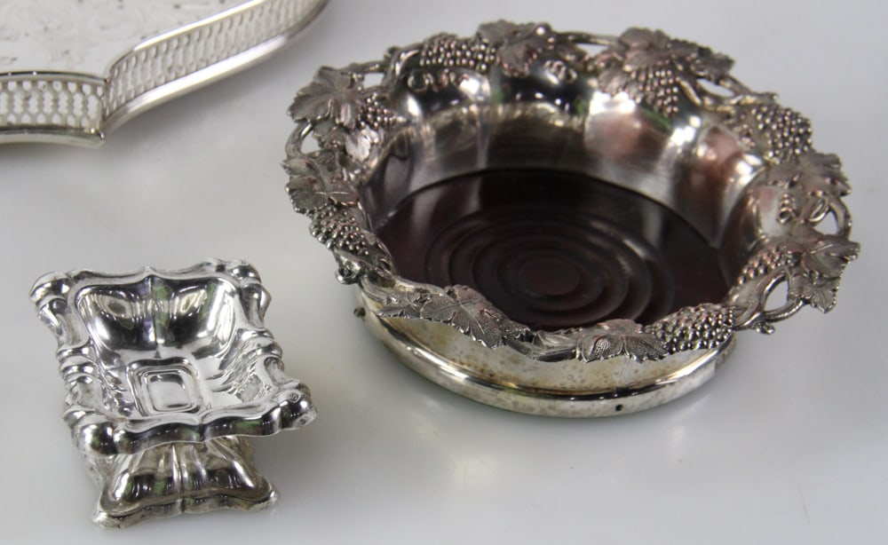 Assorted Silverplate Pieces with Tray - 8