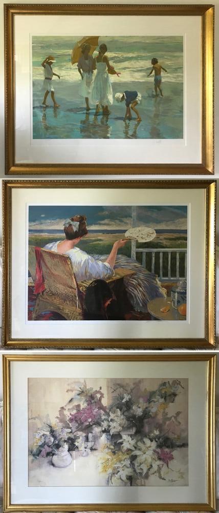 Group of Three Framed Prints (1 of 8)