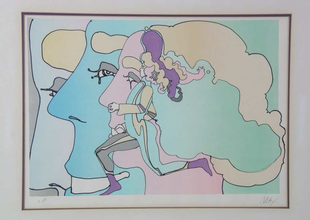 Peter Max, "Three Lords and a Runner", Lithograph - 2