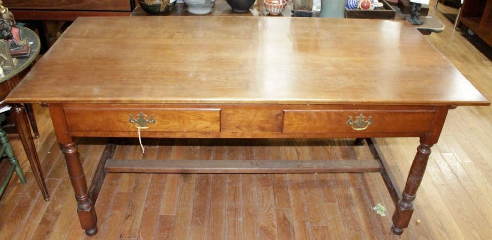 Two-drawer Mahogany Refractory Table - 3