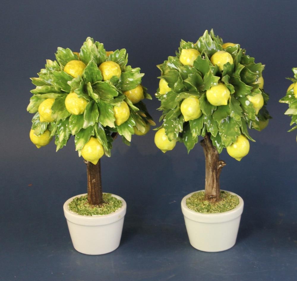 Capodimonte Pottery Lemon Trees - 2