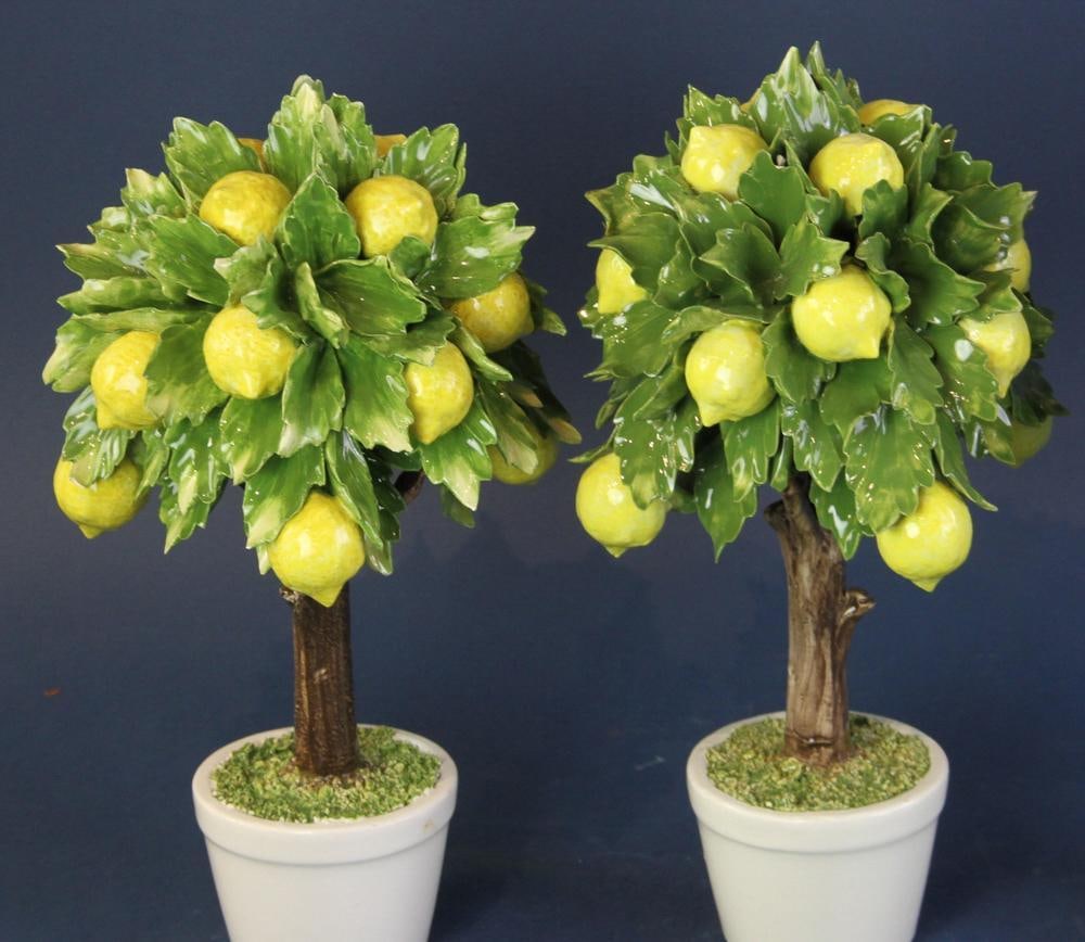 Capodimonte Pottery Lemon Trees - 3