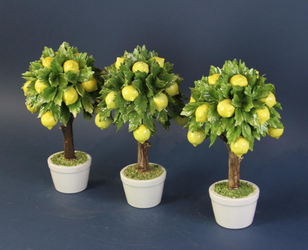Capodimonte Pottery Lemon Trees - 5