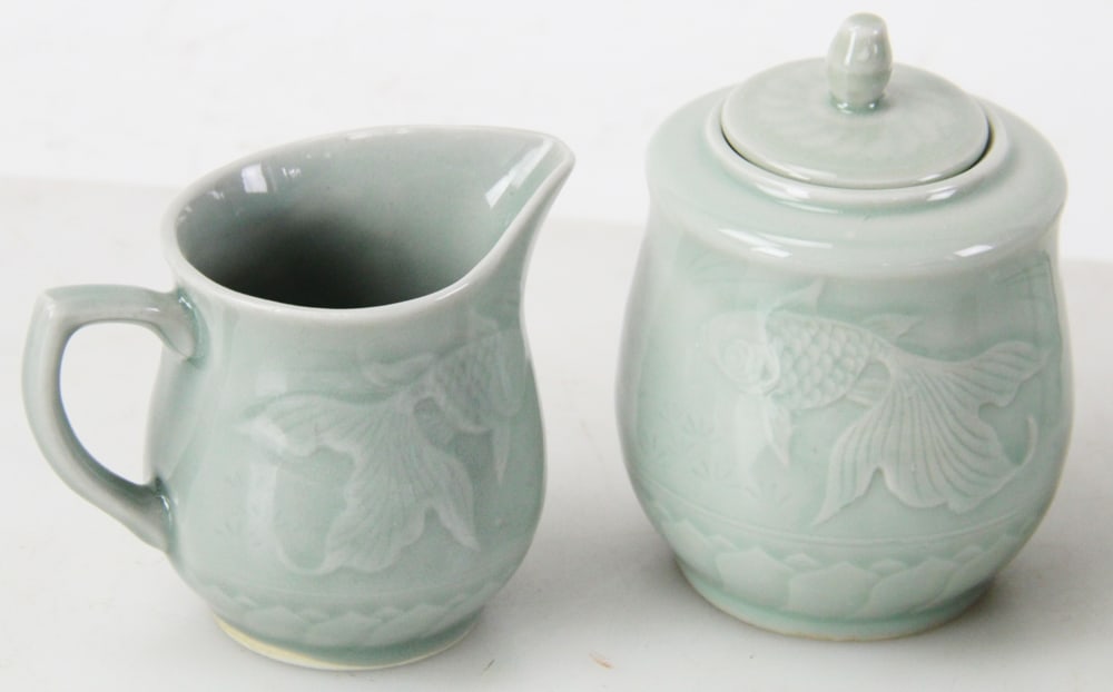 Chinese Celadon Tea Set - 2