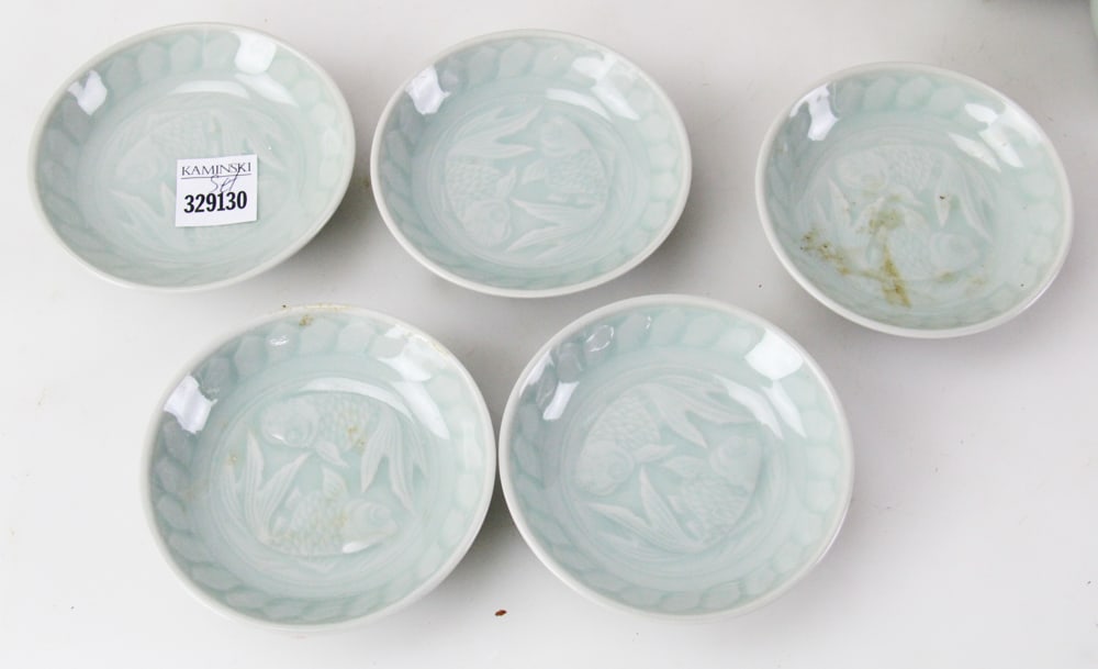 Chinese Celadon Tea Set - 5